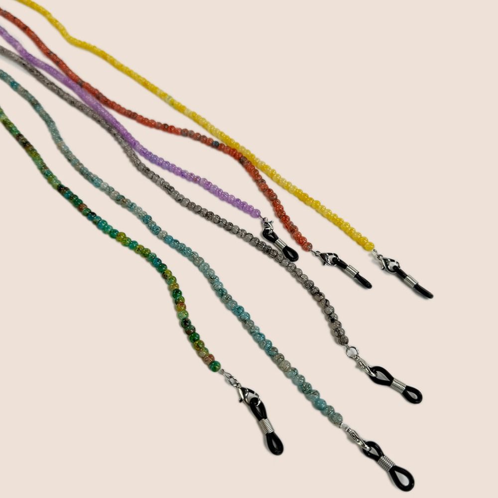 Mask Lanyard Adjustable - 가벼운 컬러 유리 안경 체인 빈티지