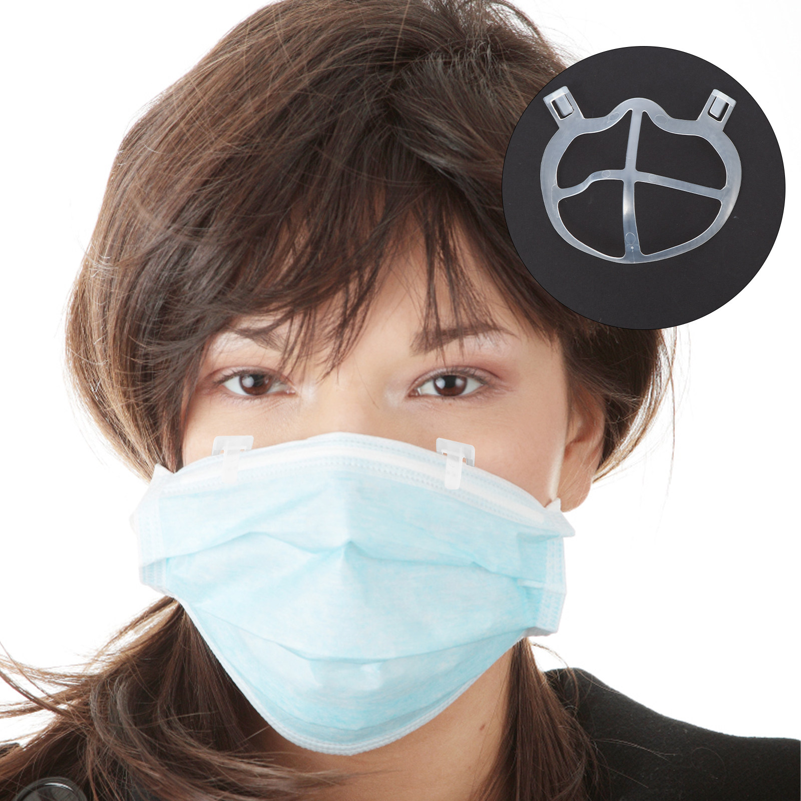 Silicone Mask Bracket - 10Pcs 경량 무취 실리콘 마스크 내부