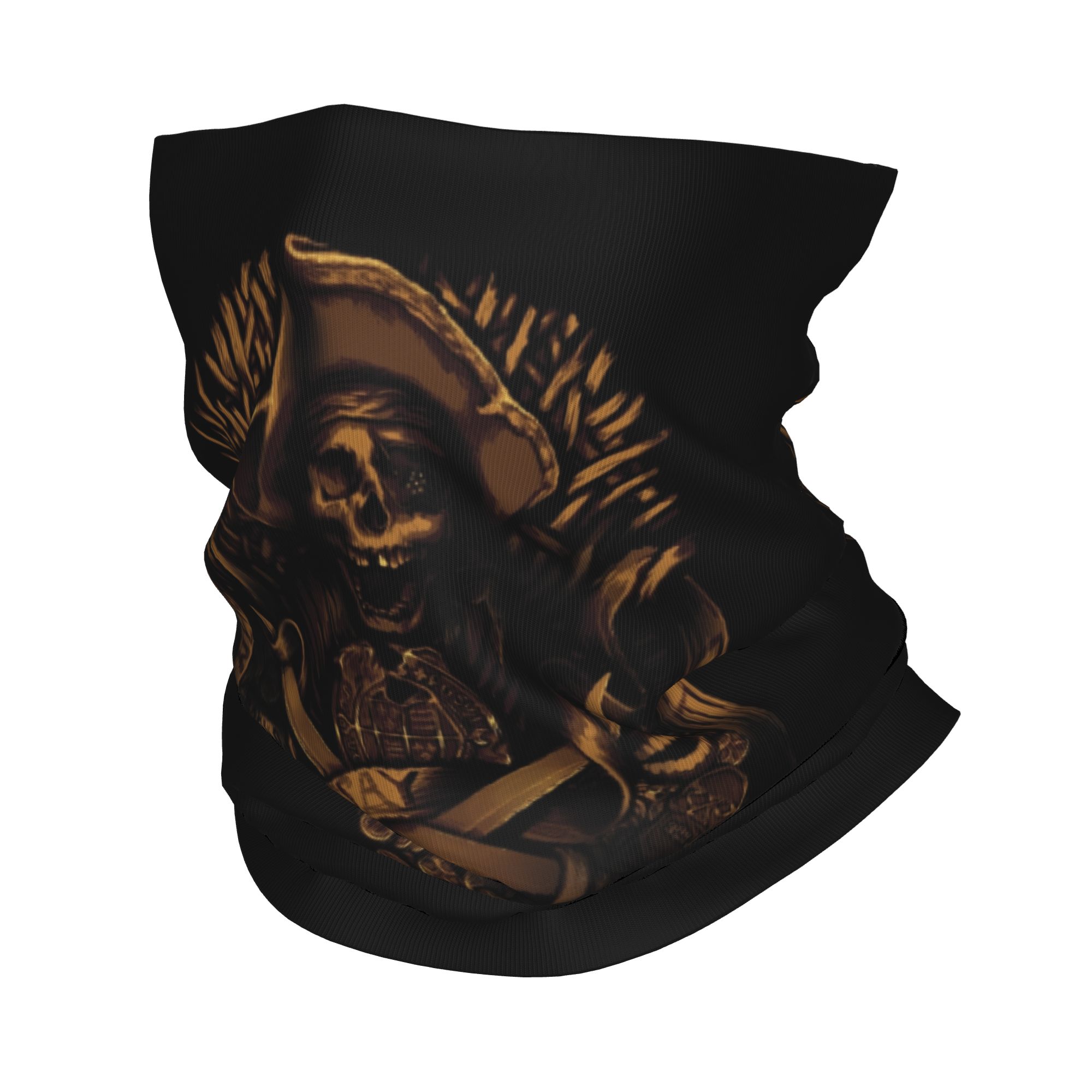 Neck Gaiter Face Cover - 커스텀 네버 세이 다이 해적 해골