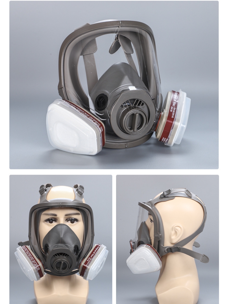 전면형 가스 마스크 40mm 필터가 있는 생존 화학 호 - Dust Mask Construction 리뷰 및 가격