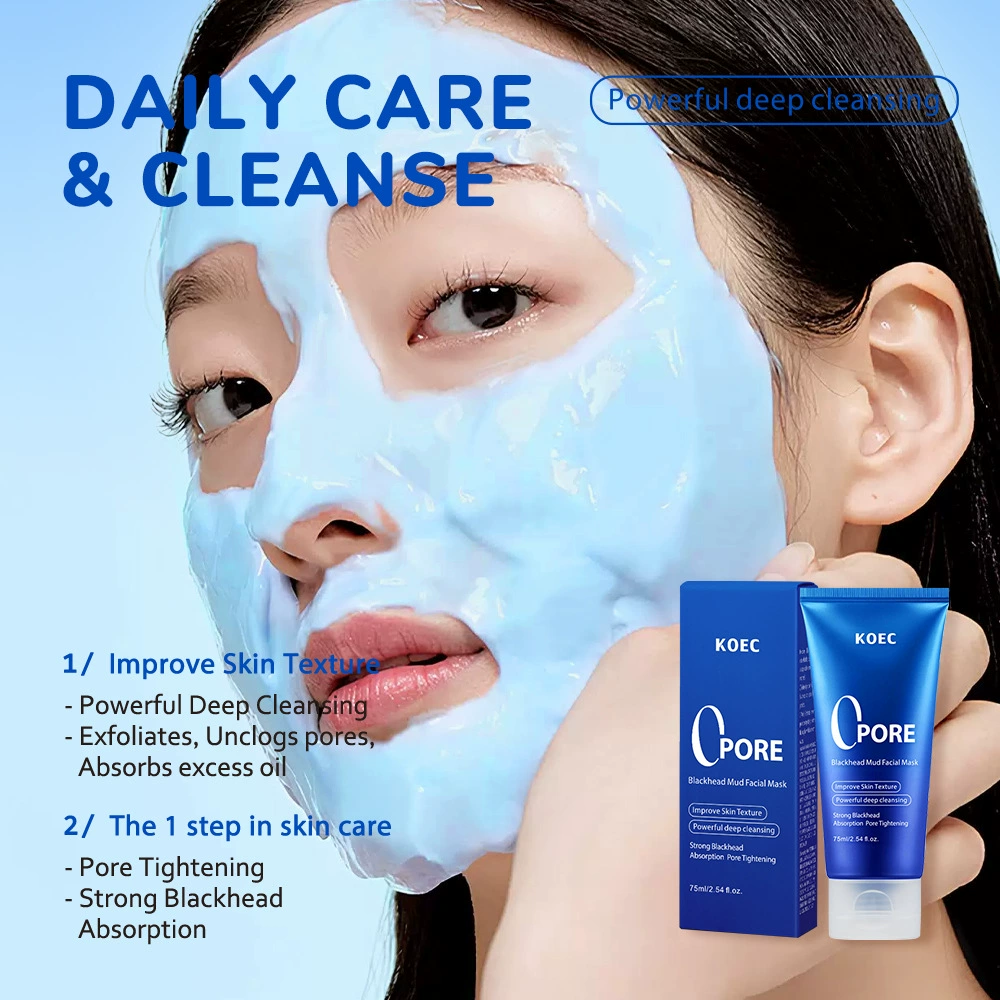 75ml KOEC 제로 포어 블랙헤드 블루 머드 페이셜 - Dust Mask Construction 리뷰 및 가격