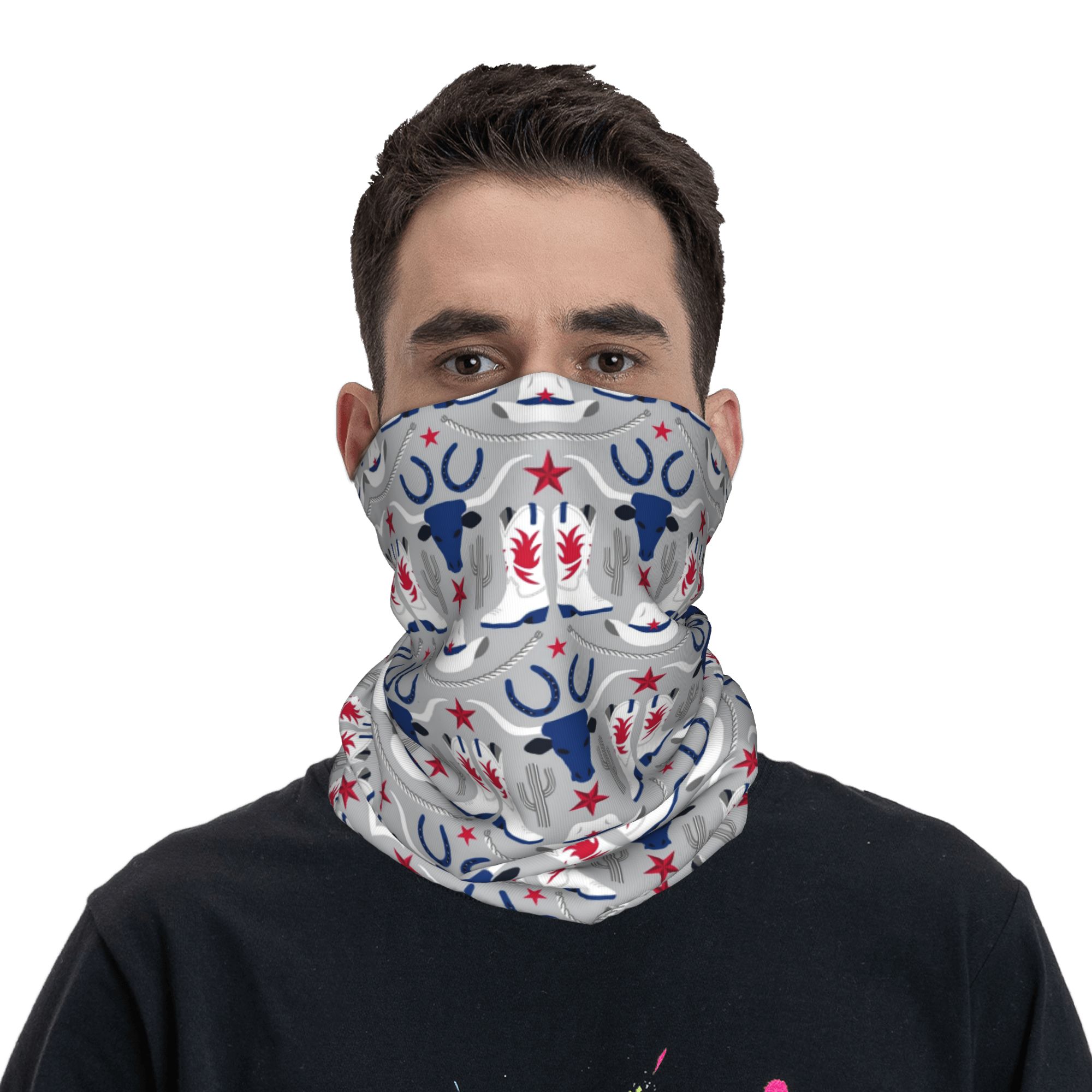 올드 와일드 웨스트 카우보이 반다나 넥 게이터 프린트  - Sports Mask Breathable 리뷰 및 가격