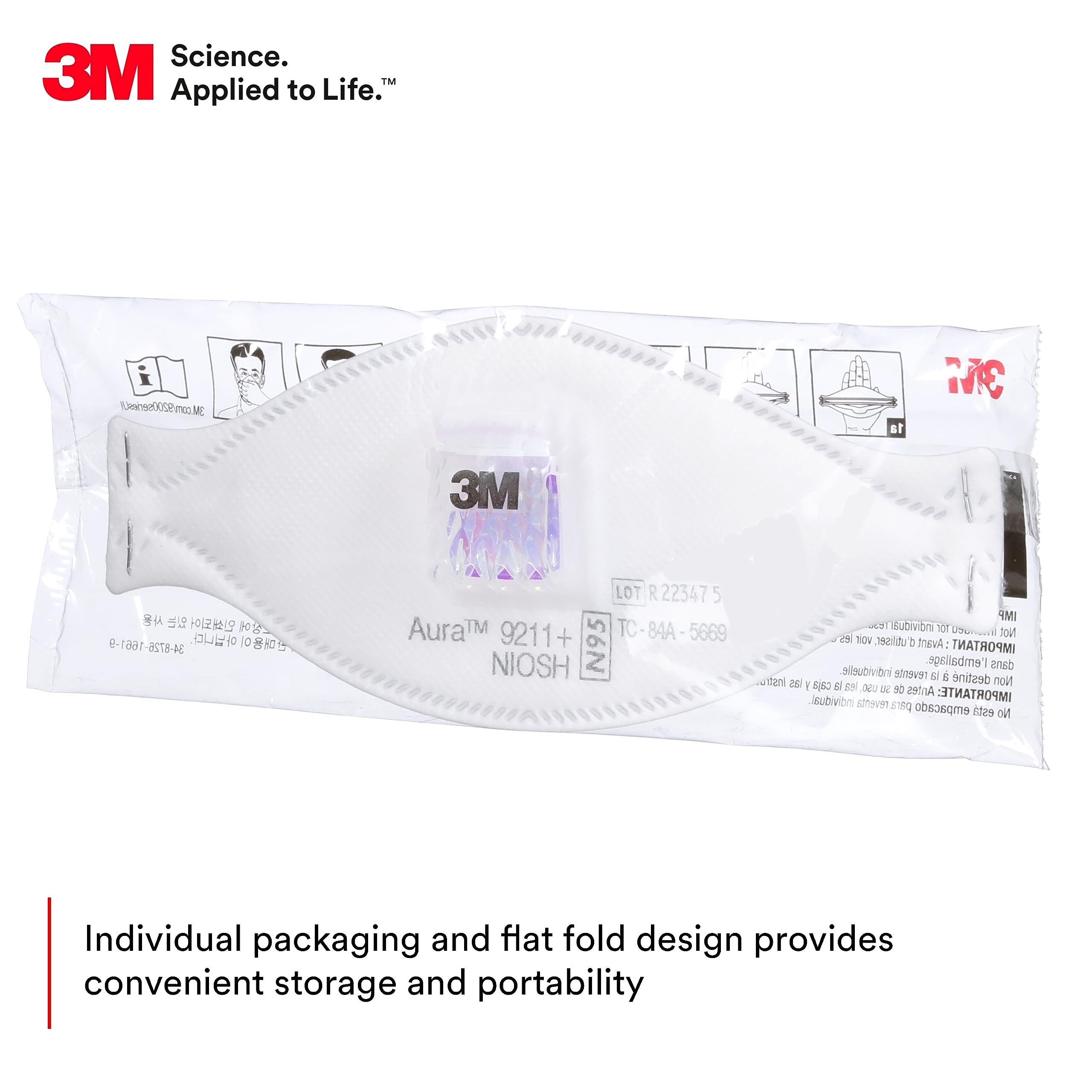 3M 아우라 9211+ 입자 방진 마스크 N95 일회용 - Dust Mask Construction 리뷰 및 가격