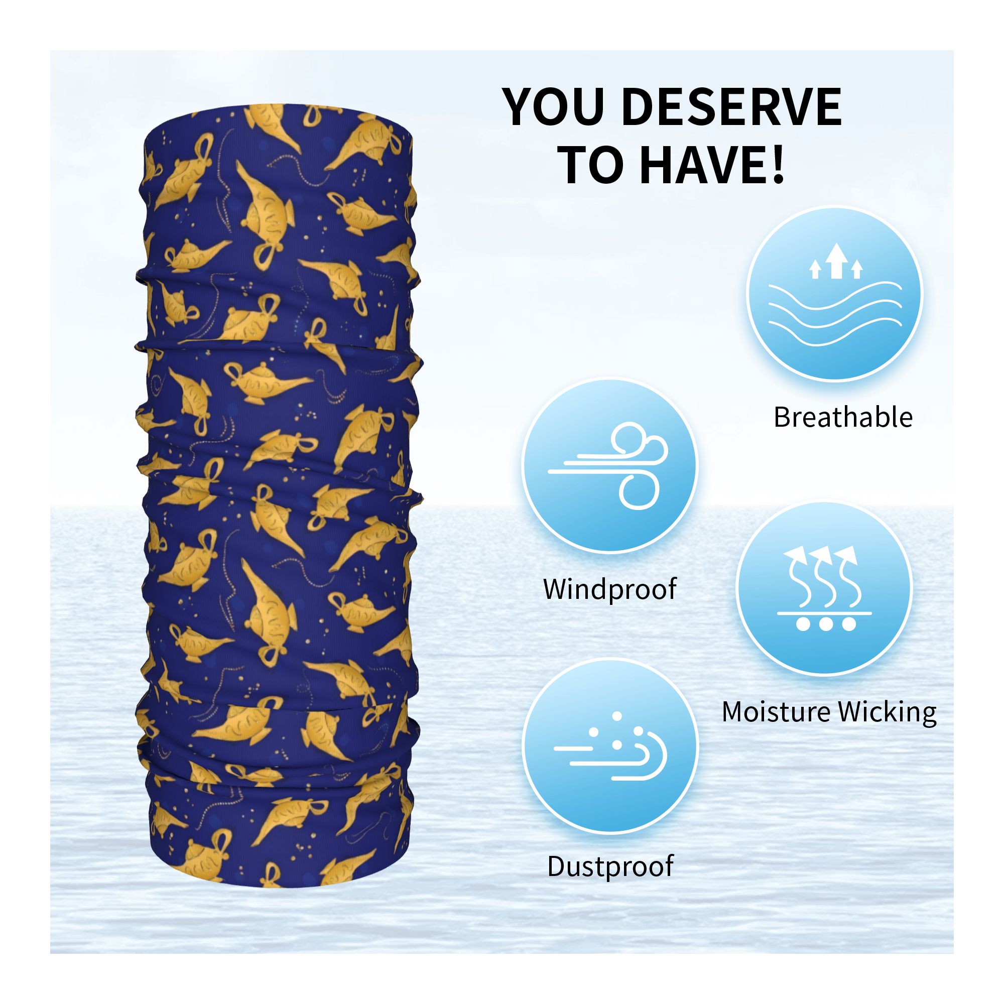 커스텀 A-알라딘 지니 반다나 넥 게이터 방풍 페이스  - Neck Gaiter Face Cover 리뷰 및 가격